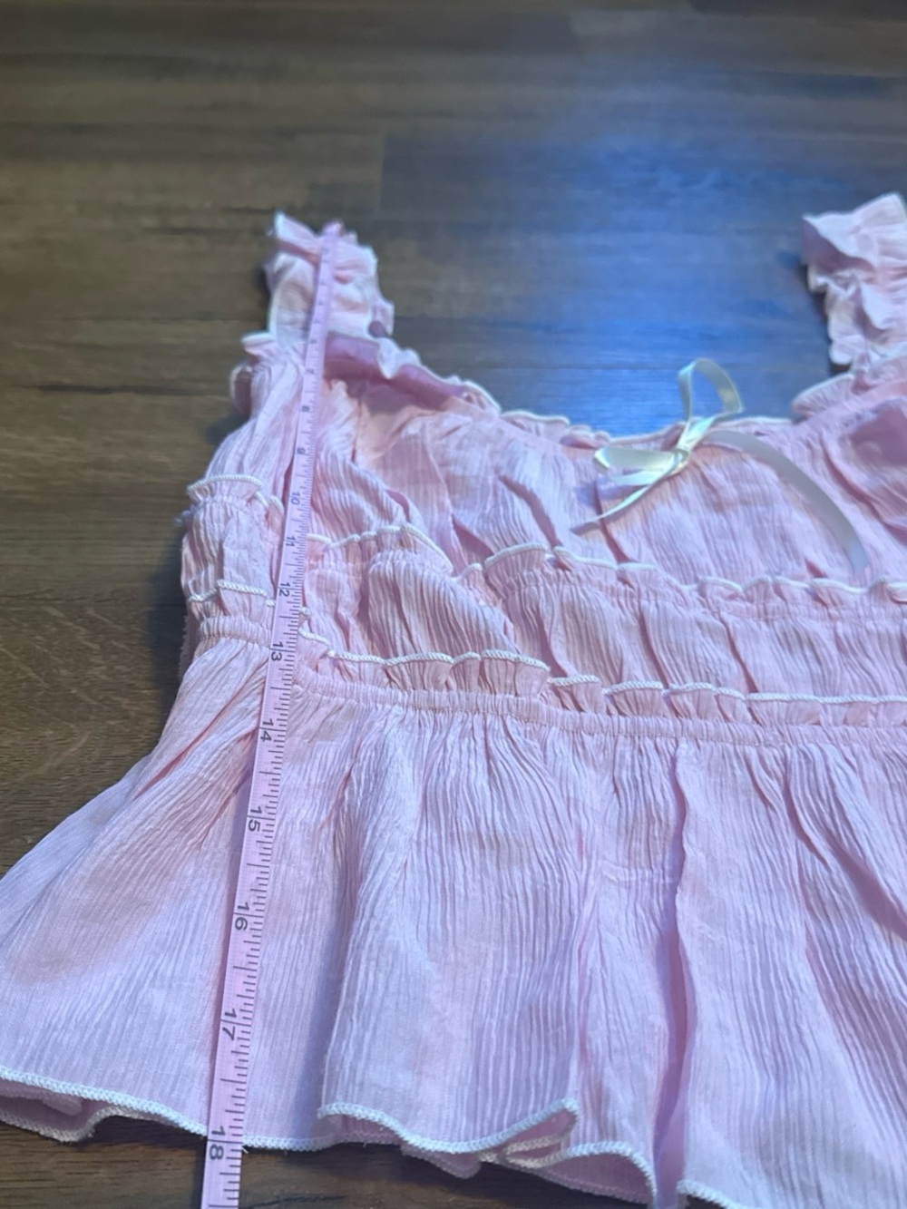 Pink Ruffle Tank Top - Picture 4 of 6
